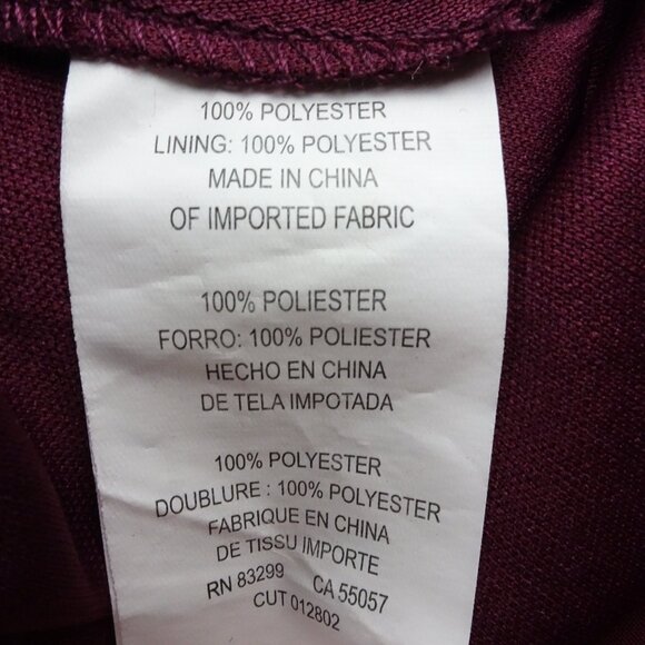 Reverie Women Long Burgundy Formal Dress Size 10 - Picture 6 of 8